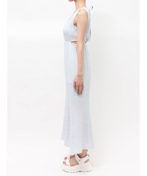 MERCURYDUO(マーキュリーデュオ)の「【MERCURYDUO×AMPHI】カップ付きサイドカットアウトマーメイドワンピース(ワンピース・レディース・ブラック/アイボリー/ライトブルー・MEDIUM/SMALL)」の12枚目の写真