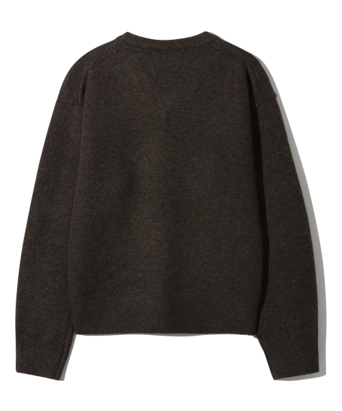 BASEMOMENT（ベースモーメント）の「キャッシュライクVネッククロップニットメランジブラウン（ニット/セーター・メンズ・その他・M/L）」の17枚目の写真