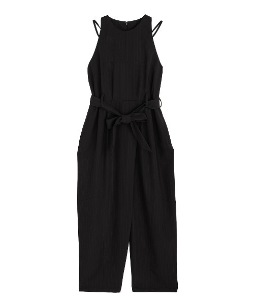 Ameri(アメリ)の「COLOR PINSTRIPE CURVY ROMPERS(つなぎ/オールインワン・レディース・ブラック/グレー・MEDIUM/SMALL)」の13枚目の写真