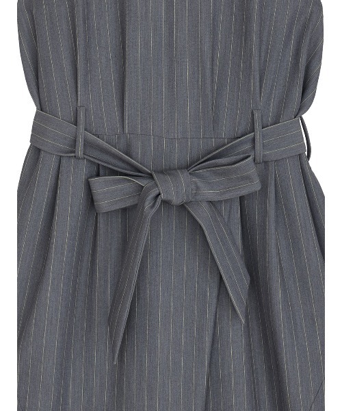 Ameri(アメリ)の「COLOR PINSTRIPE CURVY ROMPERS(つなぎ/オールインワン・レディース・ブラック/グレー・MEDIUM/SMALL)」の9枚目の写真