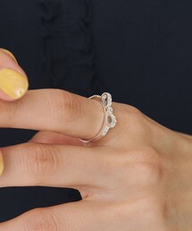 BAITS（ベイツ）の「＜BAITS＞ジルコニア リボン リング（リング）」