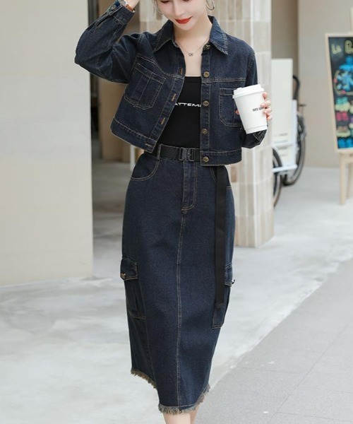 semplice(センプリチェ)の「セットアップ【韓国ファッション】(セットアップ・レディース・ブルー・XL/L/M/S)」の8枚目の写真