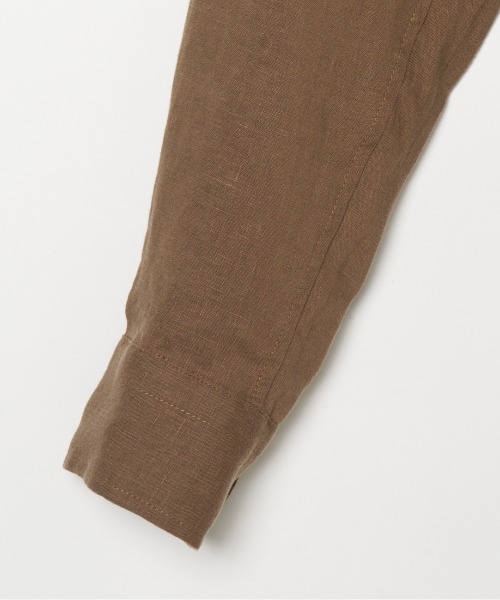 HELIOPOLE(エリオポール)の「FRENCH LINEN SHIRT(シャツ/ブラウス・レディース・ブラック/ホワイト/ダークブラウン・38)」の7枚目の写真