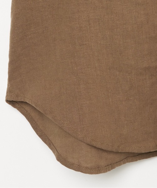 HELIOPOLE(エリオポール)の「FRENCH LINEN SHIRT(シャツ/ブラウス・レディース・ブラック/ホワイト/ダークブラウン・38)」の8枚目の写真