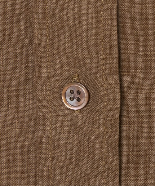 HELIOPOLE(エリオポール)の「FRENCH LINEN SHIRT(シャツ/ブラウス・レディース・ブラック/ホワイト/ダークブラウン・38)」の9枚目の写真