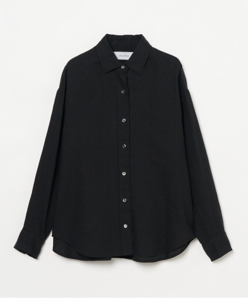 HELIOPOLE(エリオポール)の「FRENCH LINEN SHIRT(シャツ/ブラウス・レディース・ブラック/ホワイト/ダークブラウン・38)」の11枚目の写真