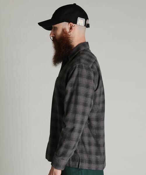 Schott(ショット)の「Schott/ショット/PRINT OMBRE CHECK FLANNEL SHIRT/プリント オンブレ チェック フランネル シャツ(シャツ/ブラウス・メンズ・グレー/ブラウン・M/2XL/XL/L)」の4枚目の写真
