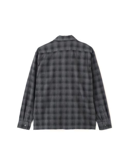 Schott(ショット)の「Schott/ショット/PRINT OMBRE CHECK FLANNEL SHIRT/プリント オンブレ チェック フランネル シャツ(シャツ/ブラウス・メンズ・グレー/ブラウン・M/2XL/XL/L)」の11枚目の写真