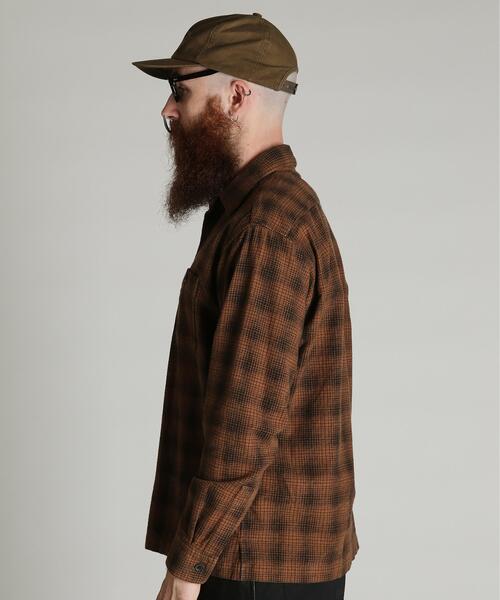 Schott(ショット)の「Schott/ショット/PRINT OMBRE CHECK FLANNEL SHIRT/プリント オンブレ チェック フランネル シャツ(シャツ/ブラウス・メンズ・グレー/ブラウン・M/2XL/XL/L)」の16枚目の写真