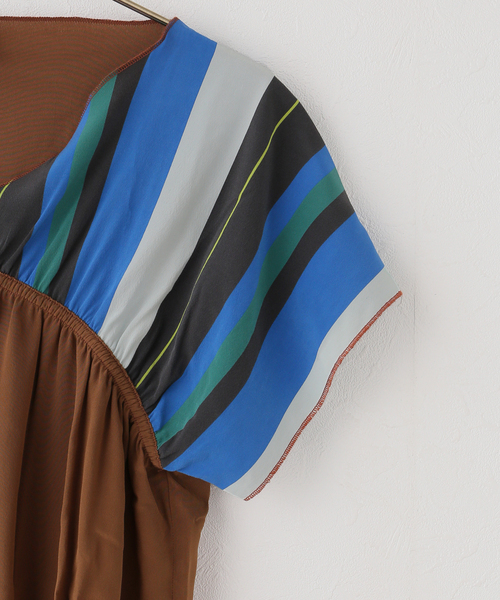 BASERANGE(ベースレンジ)の「【BASERANGE/ベースレンジ】MECO TOP(シャツ/ブラウス・レディース・キャメル・SMALL)」の3枚目の写真