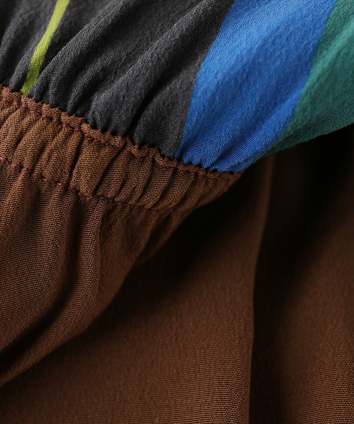 BASERANGE(ベースレンジ)の「【BASERANGE/ベースレンジ】MECO TOP(シャツ/ブラウス・レディース・キャメル・SMALL)」の7枚目の写真