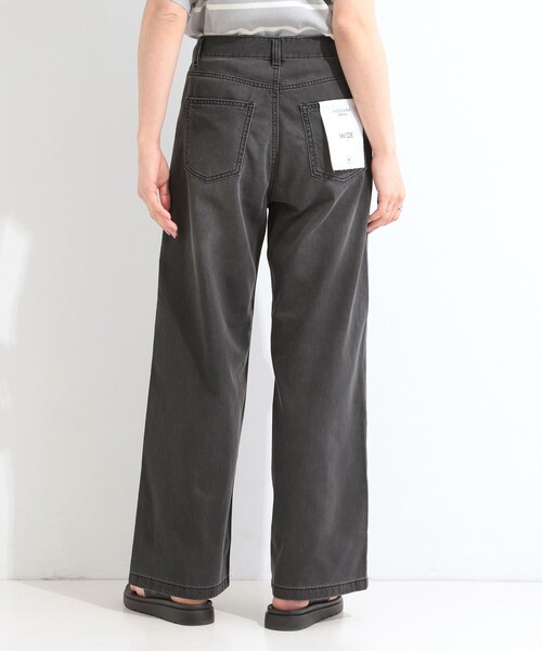 SHOO・LA・RUE(シューラルー)の「【ひんやり】夏でも快適 ライトオンスデニムワイドパンツ(その他パンツ・レディース・サックスブルー/ブラック/ネイビー/ブルー・04/03/02/01)」の15枚目の写真