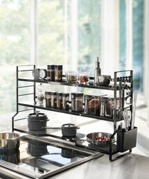 collex（コレックス）の「【tower】 コンロ奥ラック3段 コンロ奥収納 調味料ラック（キッチン収納）」