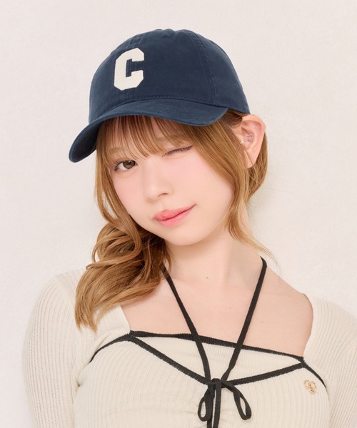 apres jour(アプレジュール)の「【apres jour×ARIAZ】ワンポイントロゴキャップ(キャップ・レディース・ネイビー/アイボリー/ベビーピンク・FREE)」の1枚目の写真