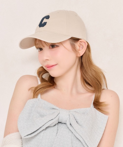 apres jour(アプレジュール)の「【apres jour×ARIAZ】ワンポイントロゴキャップ(キャップ・レディース・ネイビー/アイボリー/ベビーピンク・FREE)」の3枚目の写真
