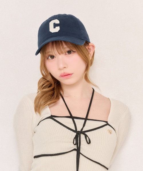 apres jour(アプレジュール)の「【apres jour×ARIAZ】ワンポイントロゴキャップ(キャップ・レディース・ネイビー/アイボリー/ベビーピンク・FREE)」の7枚目の写真