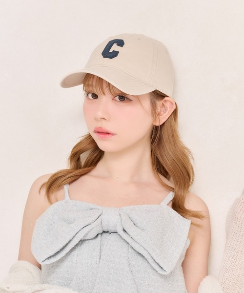 apres jour(アプレジュール)の「【apres jour×ARIAZ】ワンポイントロゴキャップ(キャップ・レディース・ネイビー/アイボリー/ベビーピンク・FREE)」の6枚目の写真