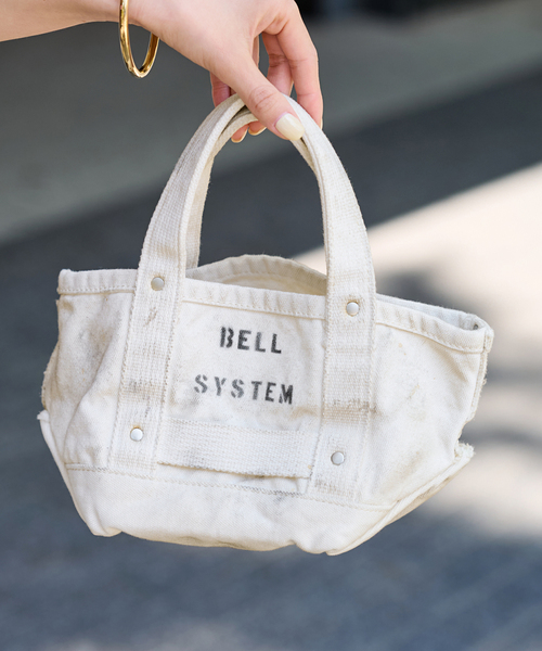 FRAMeWORK（フレームワーク）の「BELL SYSTEM キャンバスツールバッグXSショート（トートバッグ・レディース・ホワイト系その他・FREE）」の3枚目の写真
