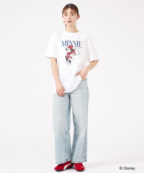 GOOD ROCK SPEED（グッドロックスピード）の「【GOOD ROCK SPEED/グッドロックスピード】ミニー/マントTシャツ/ディズニー/キャラクター/ミニーマウス【WEB限定】（Tシャツ/カットソー・レディース・グレー/ホワイト・フリー）」の3枚目の写真