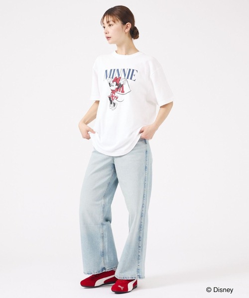 GOOD ROCK SPEED（グッドロックスピード）の「【GOOD ROCK SPEED/グッドロックスピード】ミニー/マントTシャツ/ディズニー/キャラクター/ミニーマウス【WEB限定】（Tシャツ/カットソー・レディース・グレー/ホワイト・フリー）」の4枚目の写真