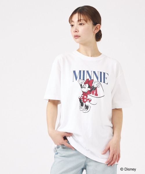 GOOD ROCK SPEED（グッドロックスピード）の「【GOOD ROCK SPEED/グッドロックスピード】ミニー/マントTシャツ/ディズニー/キャラクター/ミニーマウス【WEB限定】（Tシャツ/カットソー・レディース・グレー/ホワイト・フリー）」の5枚目の写真