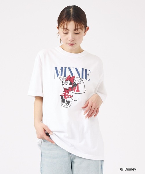 GOOD ROCK SPEED（グッドロックスピード）の「【GOOD ROCK SPEED/グッドロックスピード】ミニー/マントTシャツ/ディズニー/キャラクター/ミニーマウス【WEB限定】（Tシャツ/カットソー・レディース・グレー/ホワイト・フリー）」の6枚目の写真