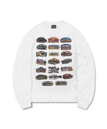 WESTERN PATCH LONG SLEEVE TEE (LIGHT GREY)