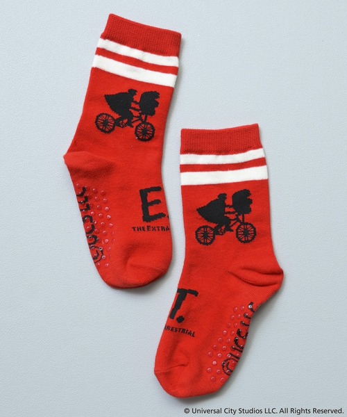 MARKEY'S(マーキーズ)の「【E.T.】別注ソックス(ソックス/靴下・キッズ・ブルー/レッド/オフホワイト/キナリ・19-22cm/23-25cm/16-18cm/13-15cm)」の4枚目の写真