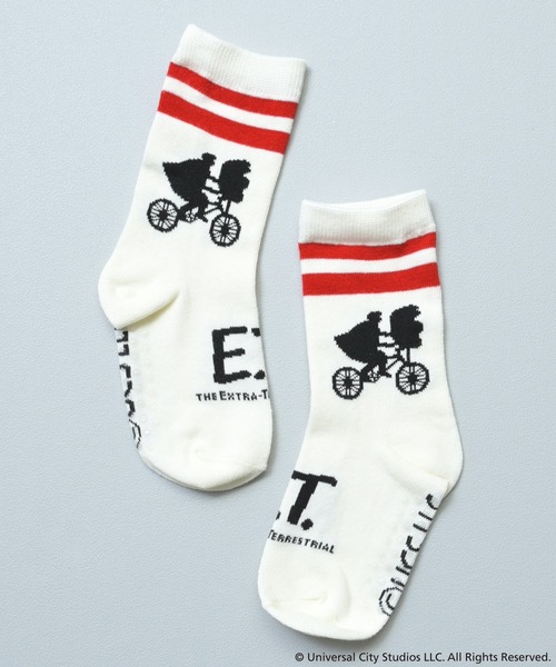 MARKEY'S(マーキーズ)の「【E.T.】別注ソックス(ソックス/靴下・キッズ・ブルー/レッド/オフホワイト/キナリ・19-22cm/23-25cm/16-18cm/13-15cm)」の2枚目の写真