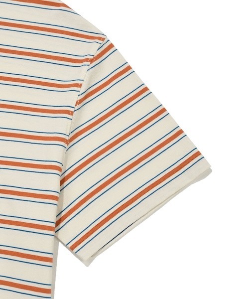 Wacky WiLLy（ワッキーウィリー）の「WOMEN'S STRIPED PRINT SHORT SLEEVE T-SHIRT（Tシャツ/カットソー・レディース・グレー/クリーム・FREE）」の13枚目の写真