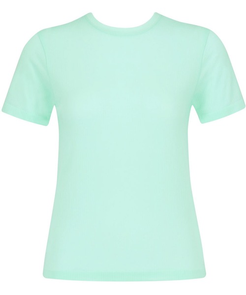 GOCOCi(ゴコチ)の「「GOCOCi ゴコチ」「cooomy.(クーミー)」 シアーTシャツ(Tシャツ/カットソー・レディース・ホワイト/ブラック/ミント・L/M)」の3枚目の写真