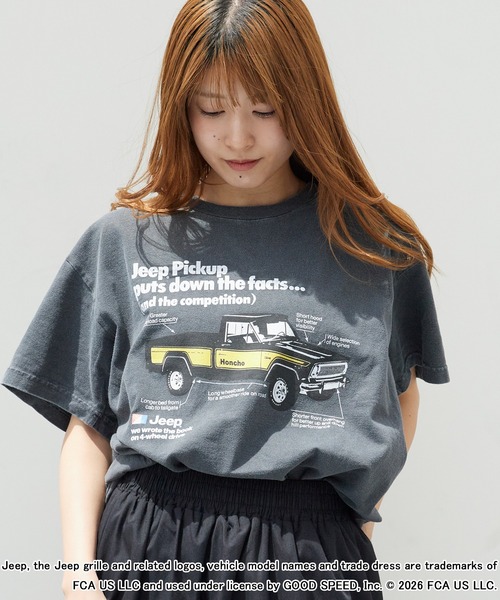 GOOD ROCK SPEED(グッドロックスピード)の「GOOD ROCK SPEED/グッドロックスピード ジープ CAR Pickup Promo T-Shirt 秋 秋服 2026年秋冬(Tシャツ/カットソー・メンズ・チャコールグレー・M/L/XL)」の1枚目の写真