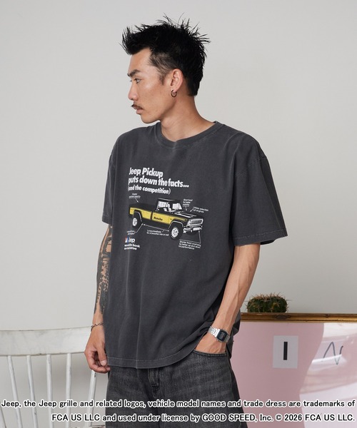 GOOD ROCK SPEED(グッドロックスピード)の「GOOD ROCK SPEED/グッドロックスピード ジープ CAR Pickup Promo T-Shirt 秋 秋服 2026年秋冬(Tシャツ/カットソー・メンズ・チャコールグレー・M/L/XL)」の7枚目の写真
