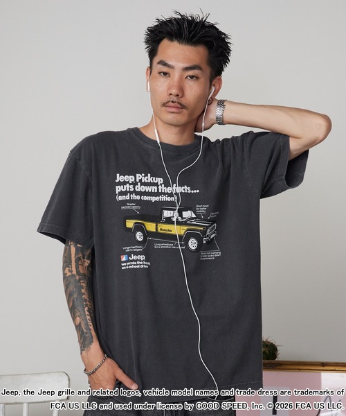 GOOD ROCK SPEED(グッドロックスピード)の「GOOD ROCK SPEED/グッドロックスピード ジープ CAR Pickup Promo T-Shirt 秋 秋服 2026年秋冬(Tシャツ/カットソー・メンズ・チャコールグレー・M/L/XL)」の9枚目の写真