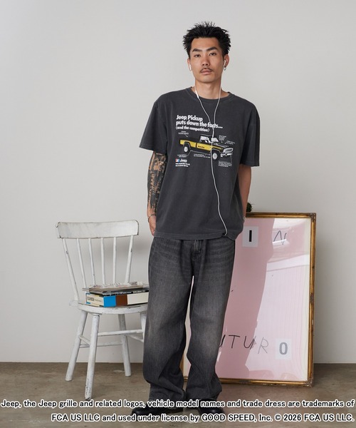 GOOD ROCK SPEED(グッドロックスピード)の「GOOD ROCK SPEED/グッドロックスピード ジープ CAR Pickup Promo T-Shirt 秋 秋服 2026年秋冬(Tシャツ/カットソー・メンズ・チャコールグレー・M/L/XL)」の12枚目の写真