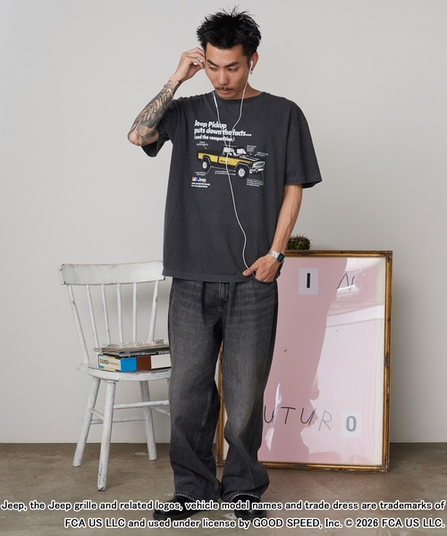 GOOD ROCK SPEED(グッドロックスピード)の「GOOD ROCK SPEED/グッドロックスピード ジープ CAR Pickup Promo T-Shirt 秋 秋服 2026年秋冬(Tシャツ/カットソー・メンズ・チャコールグレー・M/L/XL)」の14枚目の写真