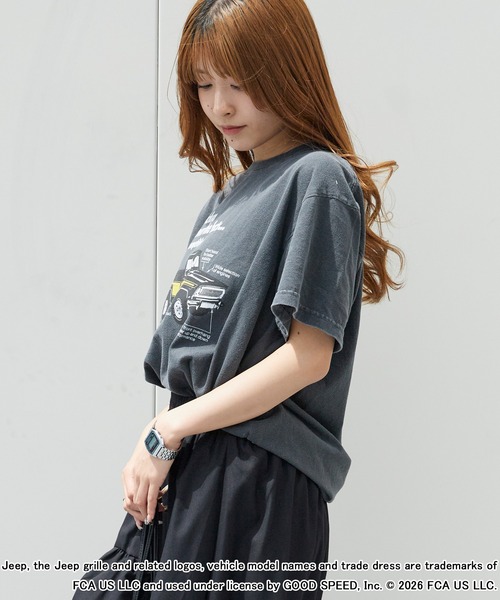 GOOD ROCK SPEED(グッドロックスピード)の「GOOD ROCK SPEED/グッドロックスピード ジープ CAR Pickup Promo T-Shirt 秋 秋服 2026年秋冬(Tシャツ/カットソー・メンズ・チャコールグレー・M/L/XL)」の4枚目の写真
