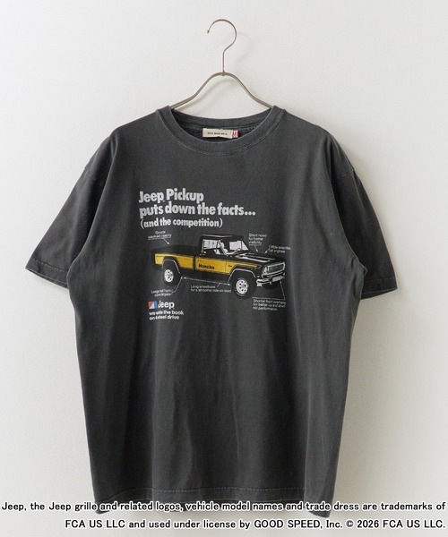 GOOD ROCK SPEED(グッドロックスピード)の「GOOD ROCK SPEED/グッドロックスピード ジープ CAR Pickup Promo T-Shirt 秋 秋服 2026年秋冬(Tシャツ/カットソー・メンズ・チャコールグレー・M/L/XL)」の2枚目の写真