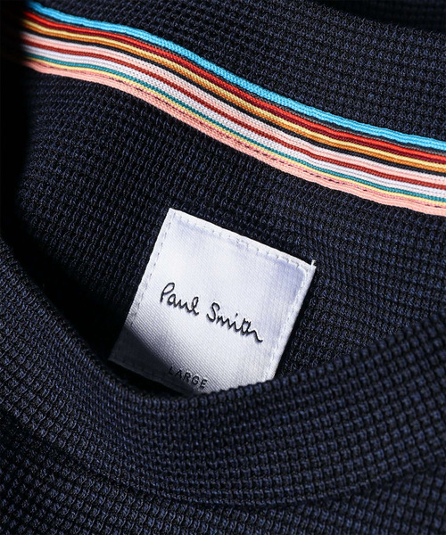 Paul Smith(ポールスミス)の「サーフニット 半袖Tシャツ / 163528 861ZN(Tシャツ/カットソー・メンズ・ネイビー/ライトグレー・MEDIUM/LARGE/X-LARGE)」の4枚目の写真