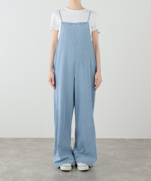 FRAMeWORK(フレームワーク)の「BASERANGE/ベースレンジ YUMI JUMPSUIT(つなぎ/オールインワン・レディース・ブルー・FREE)」の1枚目の写真