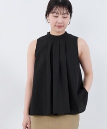 【normment】ストライプステッチバックリボンブラウス-STRIPE STITCH BACK RIBBON BL