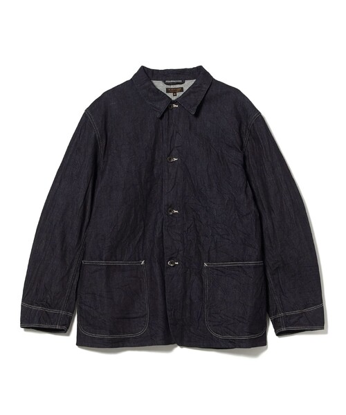 BEAMS F(ビームスエフ)の「【別注】*A VONTADE / デニム カバーオール(ブルゾン・メンズ・インディゴブルー・LARGE/MEDIUM/SMALL)」の1枚目の写真