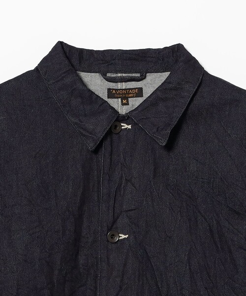 BEAMS F(ビームスエフ)の「【別注】*A VONTADE / デニム カバーオール(ブルゾン・メンズ・インディゴブルー・LARGE/MEDIUM/SMALL)」の3枚目の写真