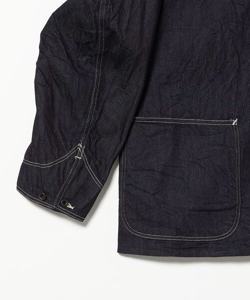BEAMS F(ビームスエフ)の「【別注】*A VONTADE / デニム カバーオール(ブルゾン・メンズ・インディゴブルー・LARGE/MEDIUM/SMALL)」の4枚目の写真