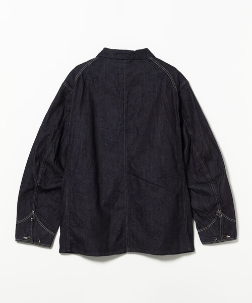 BEAMS F(ビームスエフ)の「【別注】*A VONTADE / デニム カバーオール(ブルゾン・メンズ・インディゴブルー・LARGE/MEDIUM/SMALL)」の6枚目の写真