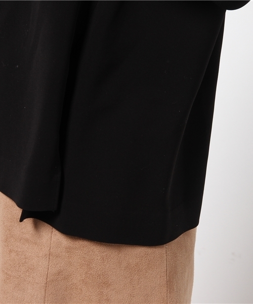 FIGARO Paris（フィガロパリ）の「◇Vネック レース付きブラウス（シャツ/ブラウス・レディース・ブラック/アイボリー・38/36）」の10枚目の写真