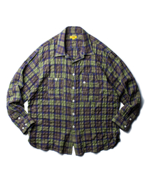 THE RESQ（ザーレスキュー）の「PLAID CHECK TEDDY SHIRT [GREEN]（シャツ/ブラウス）」