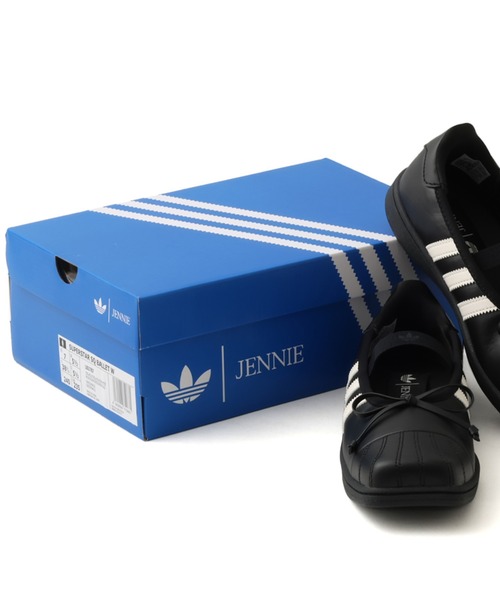 adidas（アディダス）の「adidas JENNIE SUPERSTAR SQ BALLET / アディダス ジェニー スーパースター SQ バレエ（スニーカー・レディース・ブラック・22.5cm/23.5cm/24.5cm/25.5cm/23.0cm/24.0cm/25.0cm/26.0cm/22.0cm）」の8枚目の写真