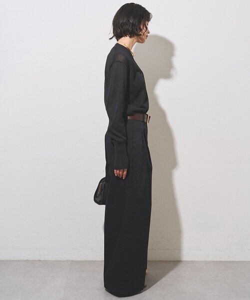 Whim Gazette(ウィムガゼット)の「【WEB限定カラーあり】TWILLタックパンツ(その他パンツ・レディース・ブラック/オフホワイト/ベージュ・38/36)」の16枚目の写真