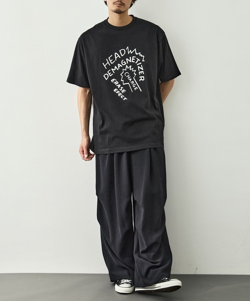LOOSE JOINTS(ルーズジョインツ)の「【LOOSE JOINTS/ルーズジョインツ】TOMOO GOKITA - HEAD DEMAGNETIZER S/S TEE(Tシャツ/カットソー・メンズ・ブラック/ホワイト・XL/L)」の5枚目の写真